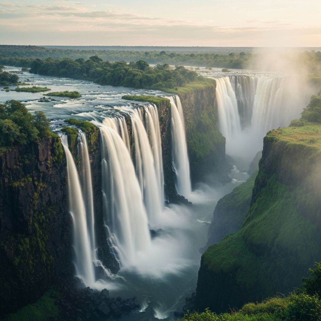 Zambezi Falls from a distance